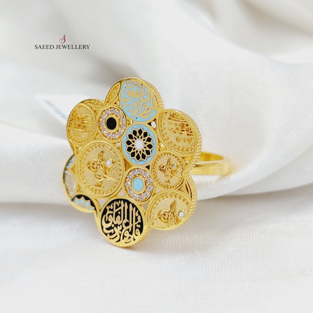 Deluxe Islamic Ring  Made of 21K Yellow Gold by Saeed Jewelry-31141