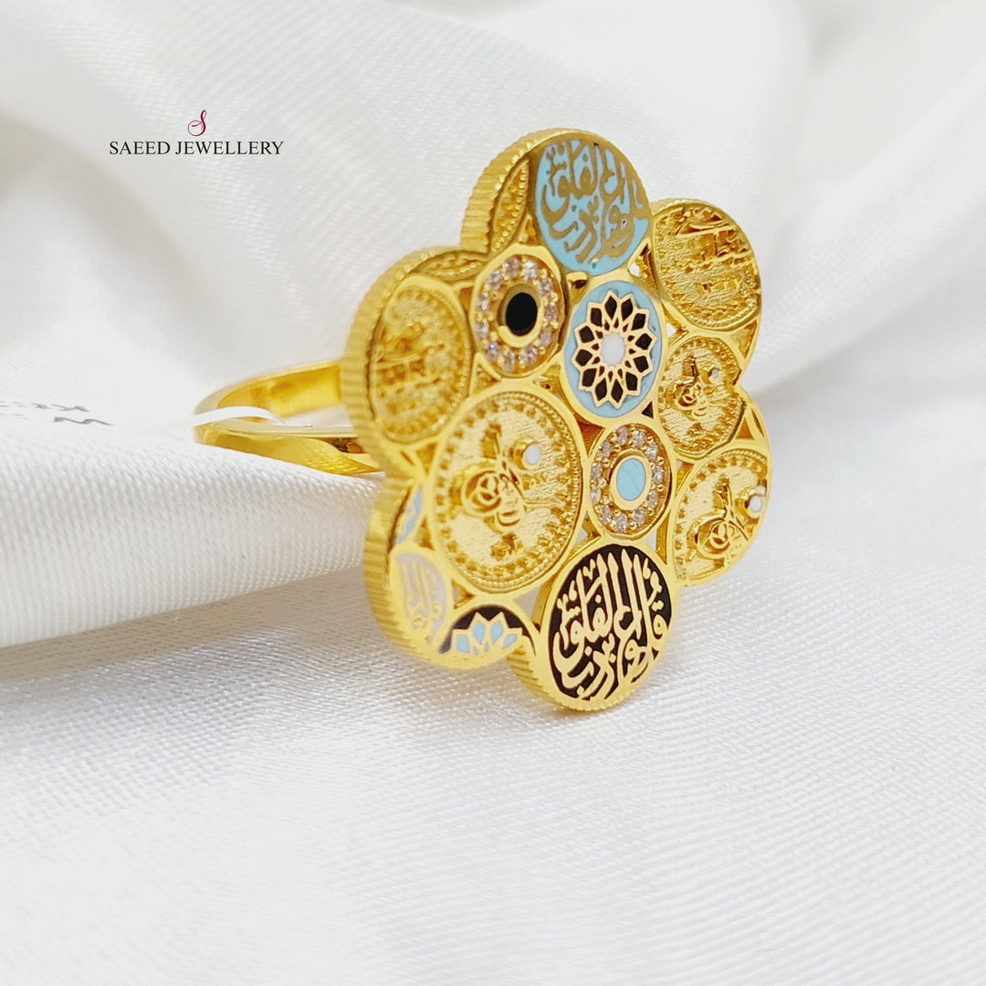 Deluxe Islamic Ring  Made of 21K Yellow Gold by Saeed Jewelry-31141
