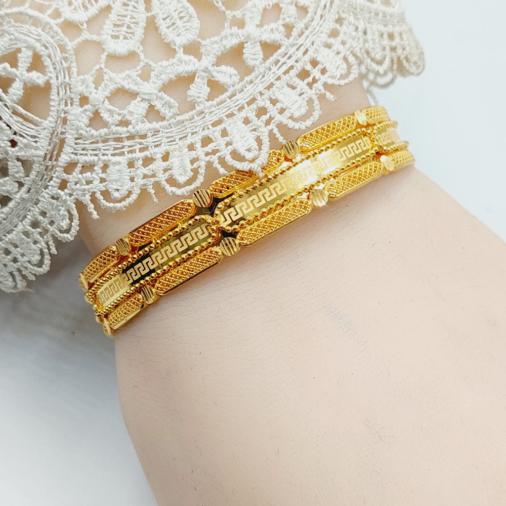 Deluxe Kuwaiti Bangle  Made Of 21K Yellow Gold by Saeed Jewelry-30729