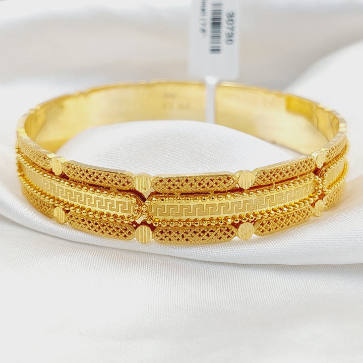 Deluxe Kuwaiti Bangle  Made Of 21K Yellow Gold by Saeed Jewelry-30729