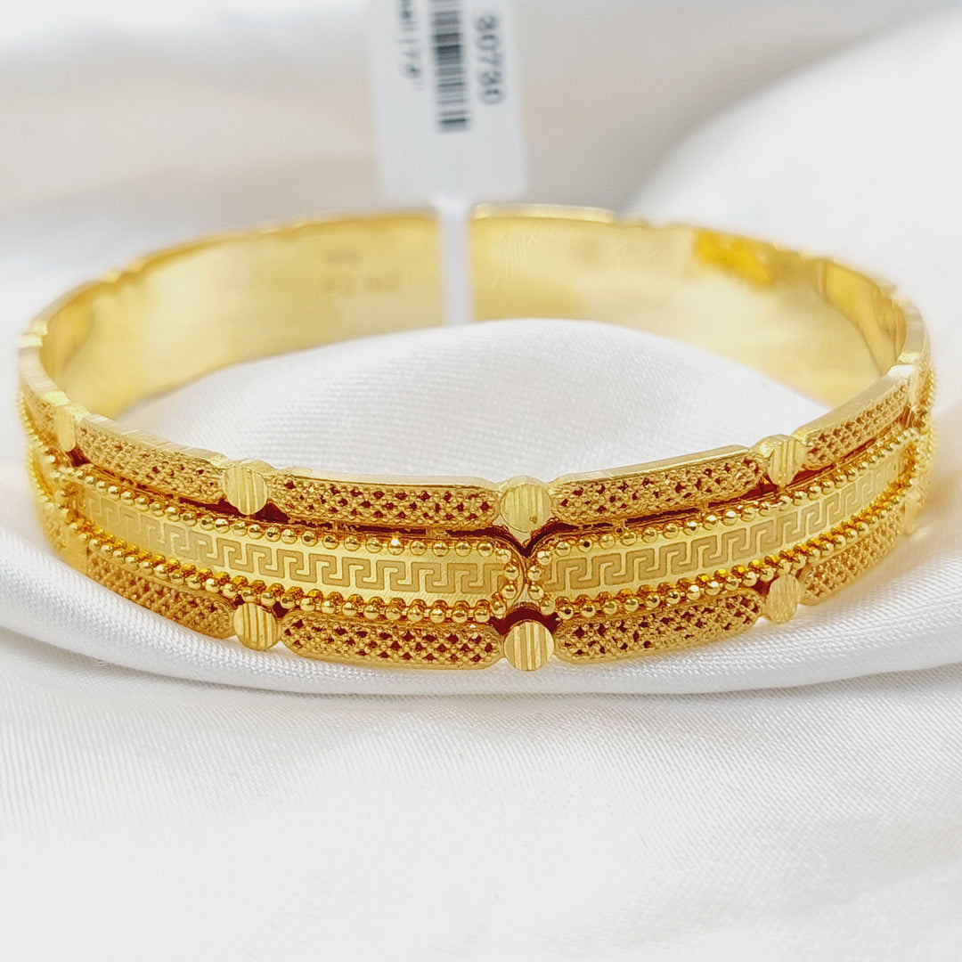 Deluxe Kuwaiti Bangle  Made Of 21K Yellow Gold by Saeed Jewelry-30729