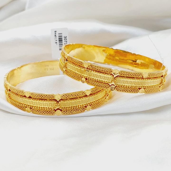 Deluxe Kuwaiti Bangle  Made Of 21K Yellow Gold by Saeed Jewelry-30729