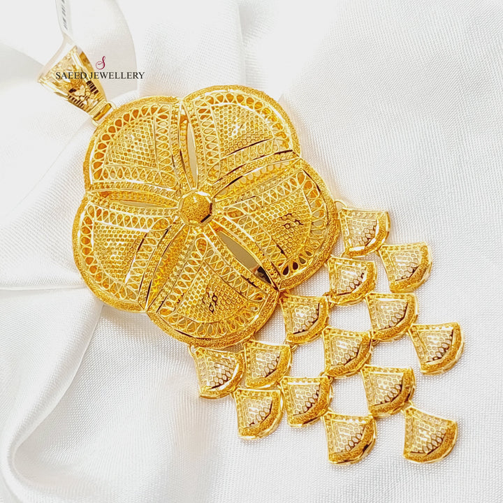 Deluxe Kuwaiti Pendant  Made Of 21K Yellow Gold by Saeed Jewelry-29989