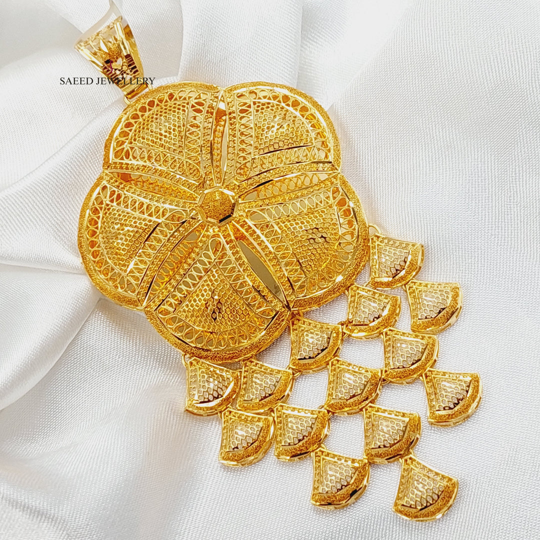 Deluxe Kuwaiti Pendant  Made Of 21K Yellow Gold by Saeed Jewelry-29989