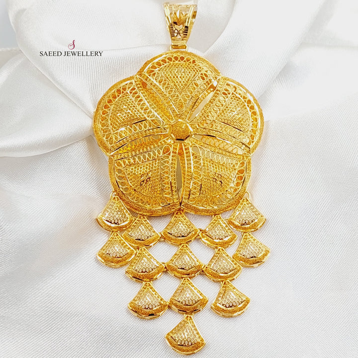 Deluxe Kuwaiti Pendant  Made Of 21K Yellow Gold by Saeed Jewelry-29989