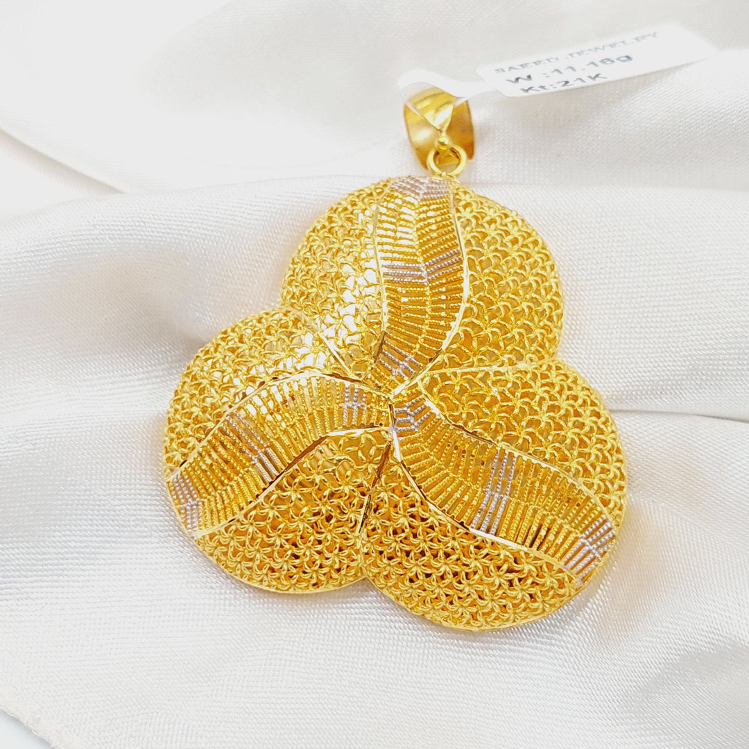 Deluxe Kuwaiti Pendant  Made Of 21K Yellow Gold by Saeed Jewelry-30743