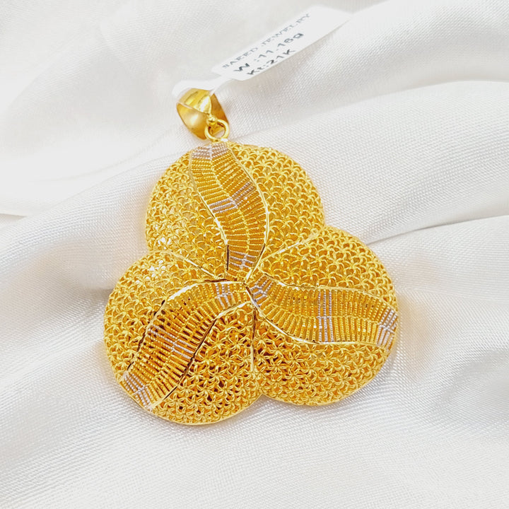 Deluxe Kuwaiti Pendant  Made Of 21K Yellow Gold by Saeed Jewelry-30743