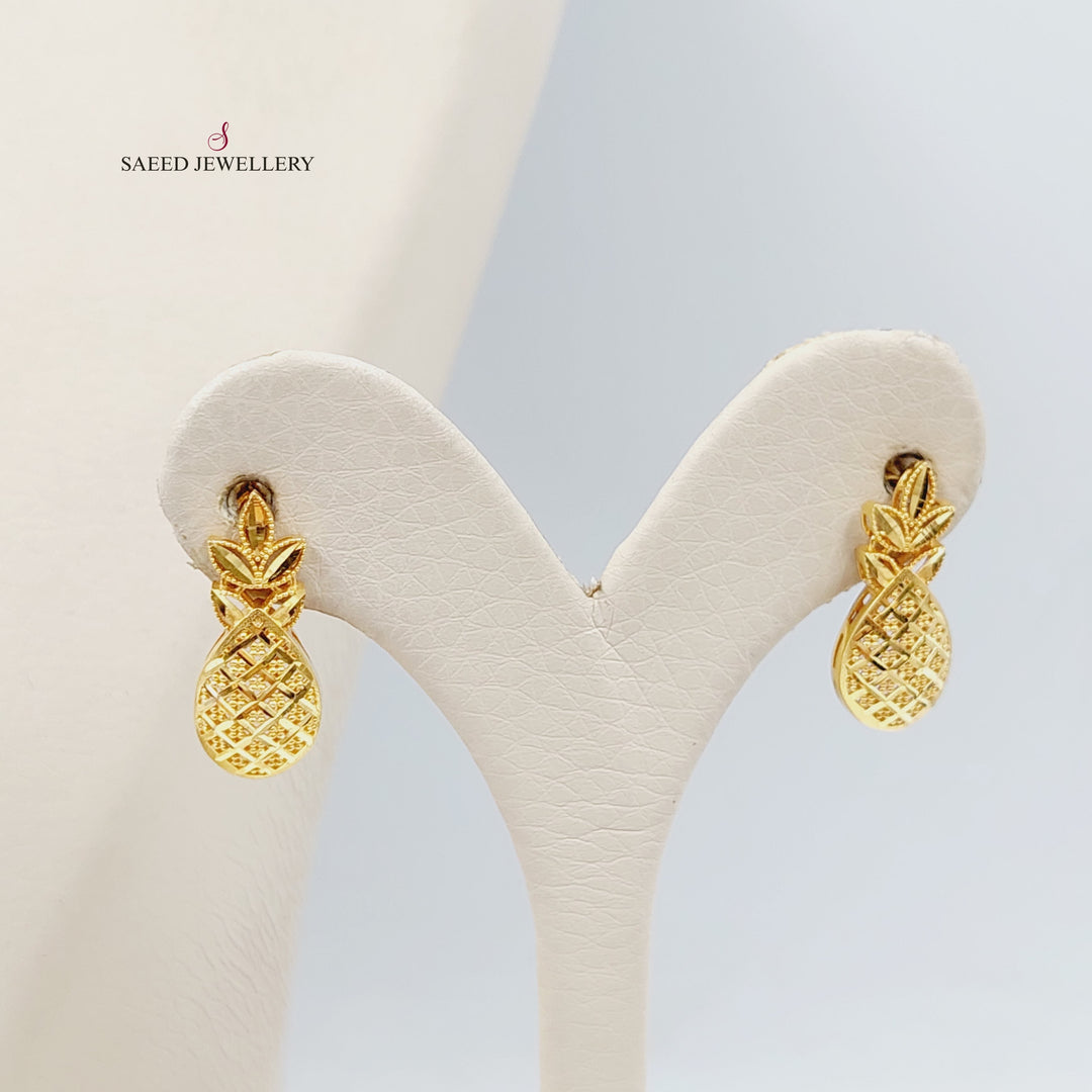 Deluxe Leaf Set  Made Of 21K Yellow Gold Ring Size: <strong> 14 JP/CN | 7 US/CA</strong><br>Bracelet Length: <strong> 20cm</strong><br><br> by Saeed Jewelry-29379