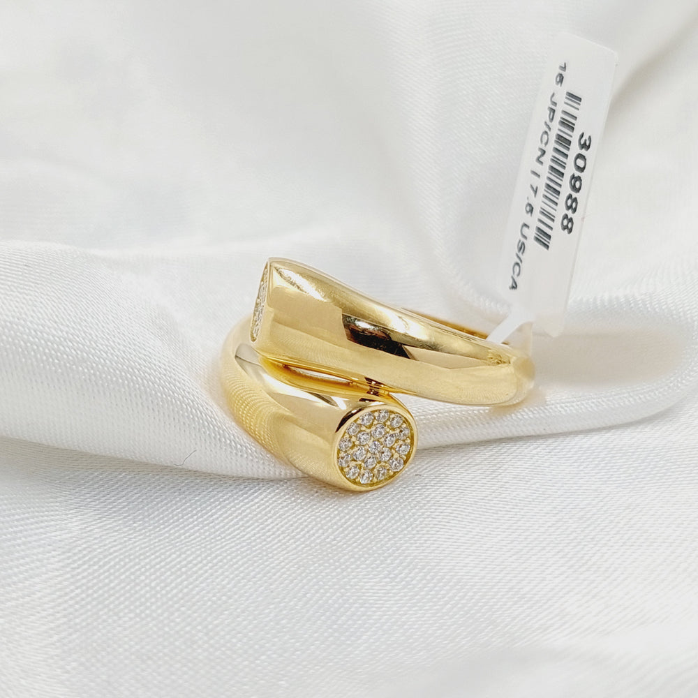 Deluxe Nail Ring  Made of 18K Yellow Gold by Saeed Jewelry-30988