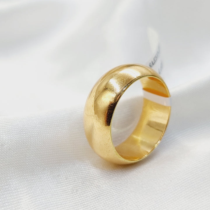 Deluxe Plain Wedding Ring  Made of 21K Yellow Gold by Saeed Jewelry-30857