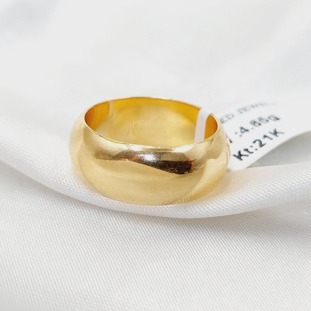 Deluxe Plain Wedding Ring  Made of 21K Yellow Gold by Saeed Jewelry-30857