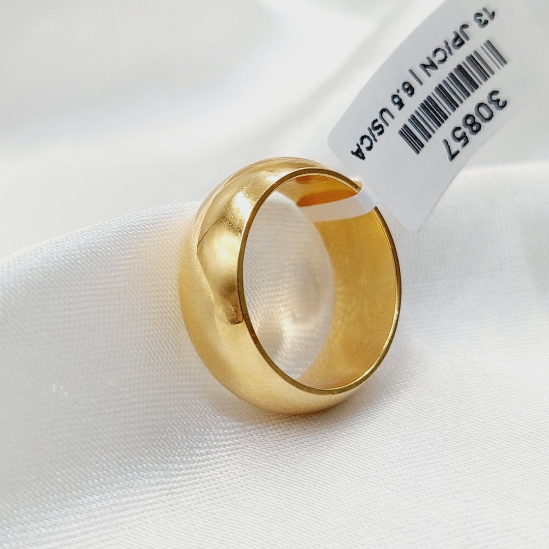 Deluxe Plain Wedding Ring  Made of 21K Yellow Gold by Saeed Jewelry-30857