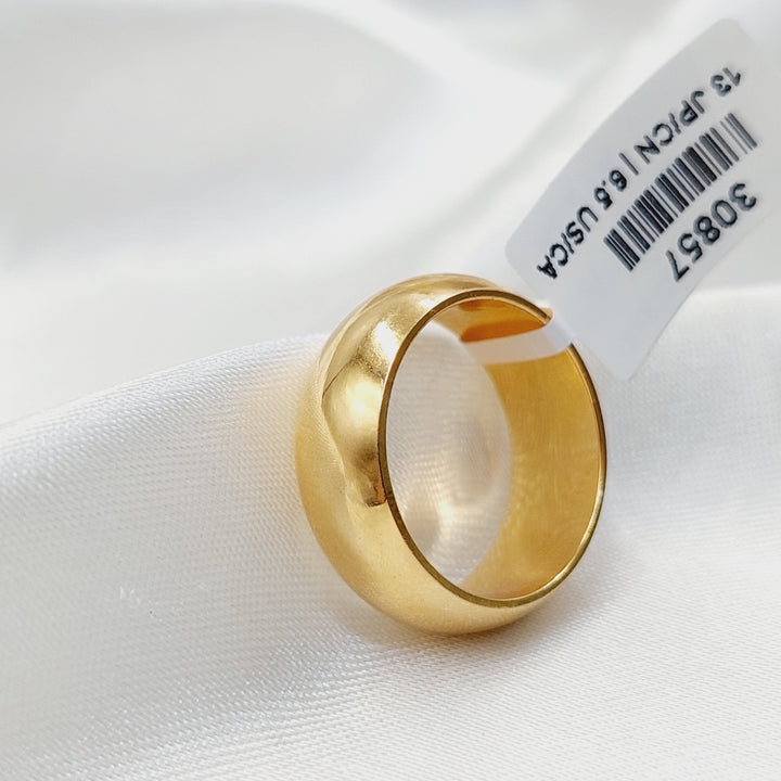 Deluxe Plain Wedding Ring  Made of 21K Yellow Gold by Saeed Jewelry-30857