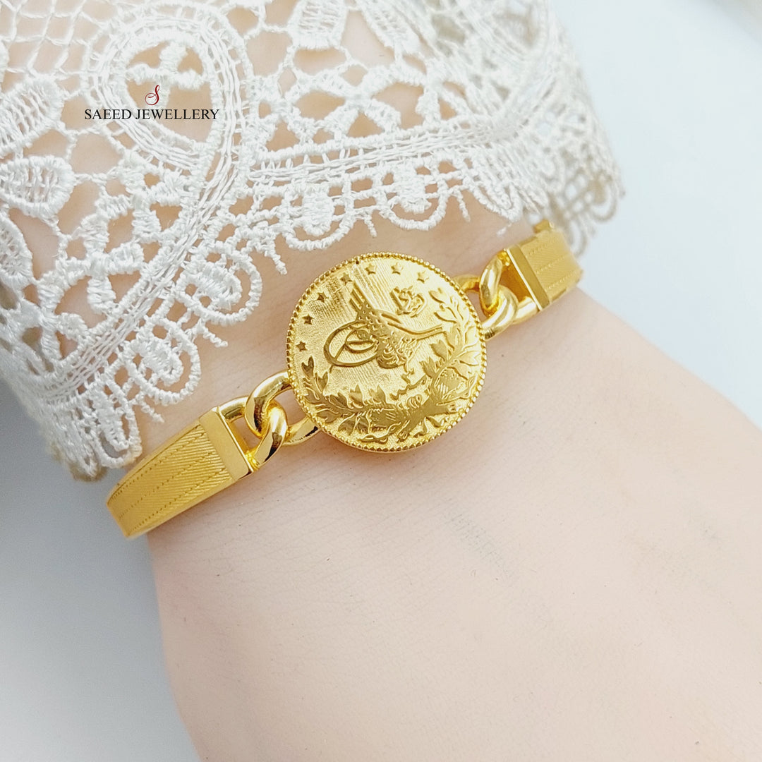 Deluxe Rashadi Bracelet  Made Of 21K Yellow Gold by Saeed Jewelry-29044