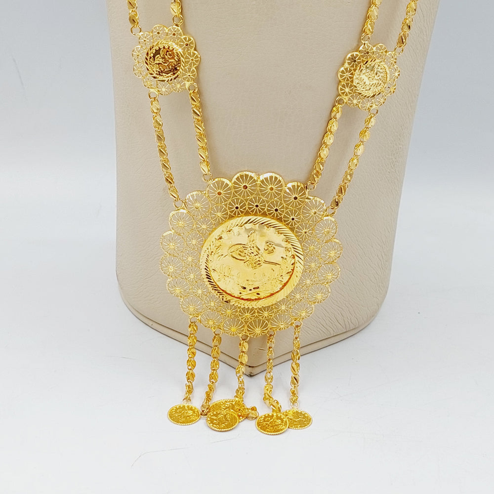 Deluxe Rashadi Long Necklace  Made Of 21K Yellow Gold by Saeed Jewelry-29447