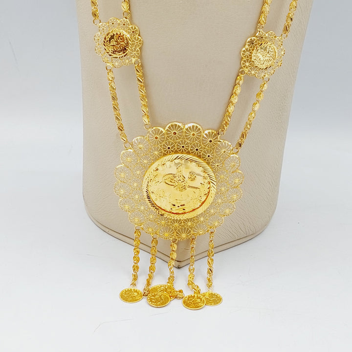 Deluxe Rashadi Long Necklace  Made Of 21K Yellow Gold by Saeed Jewelry-29447