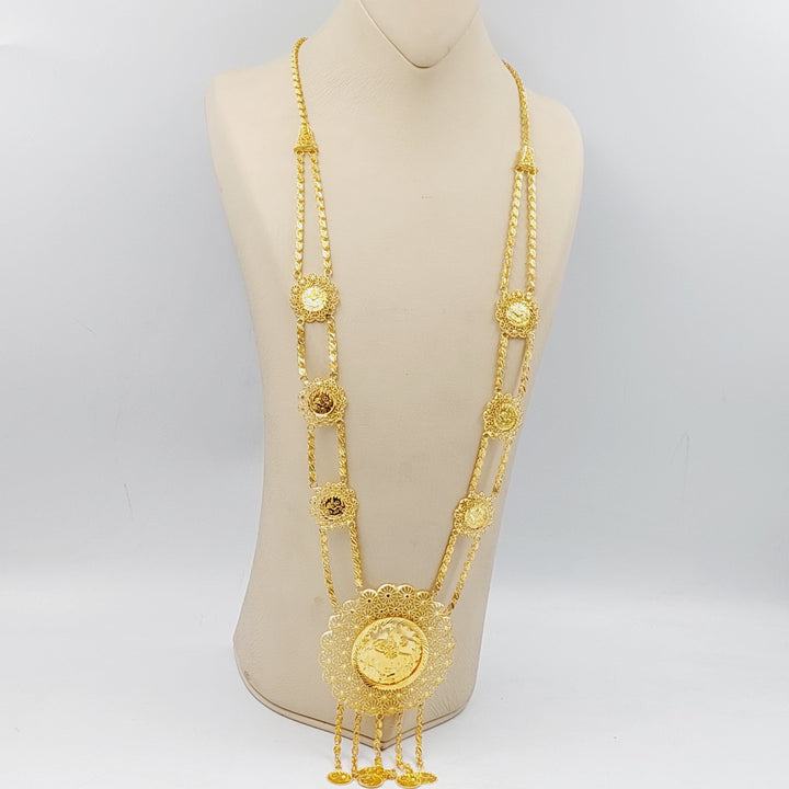 Deluxe Rashadi Long Necklace  Made Of 21K Yellow Gold by Saeed Jewelry-29447