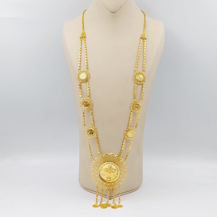 Deluxe Rashadi Long Necklace  Made Of 21K Yellow Gold by Saeed Jewelry-29447
