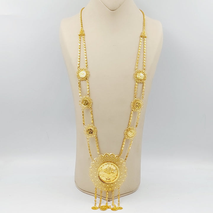 Deluxe Rashadi Long Necklace  Made Of 21K Yellow Gold by Saeed Jewelry-29447