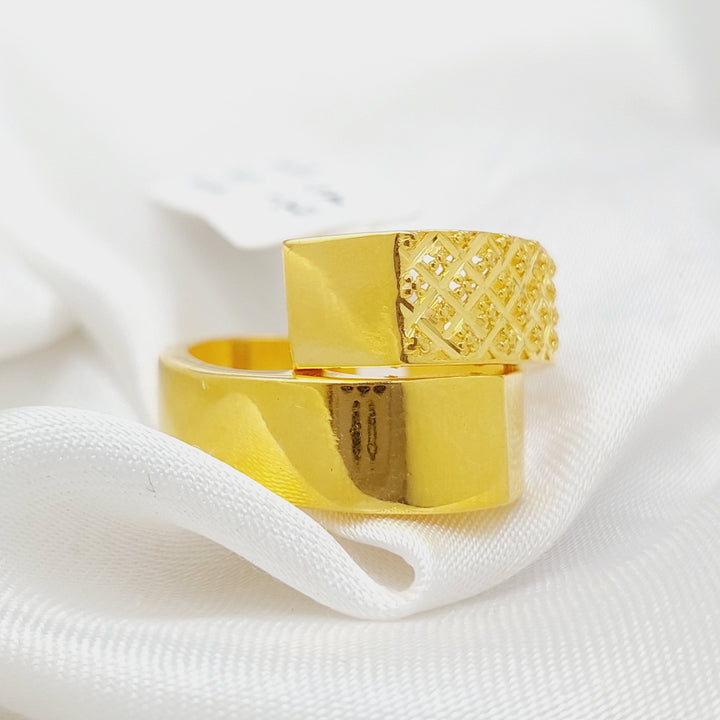 Deluxe Ring Made Of 21K Yellow Gold by Saeed Jewelry-28379