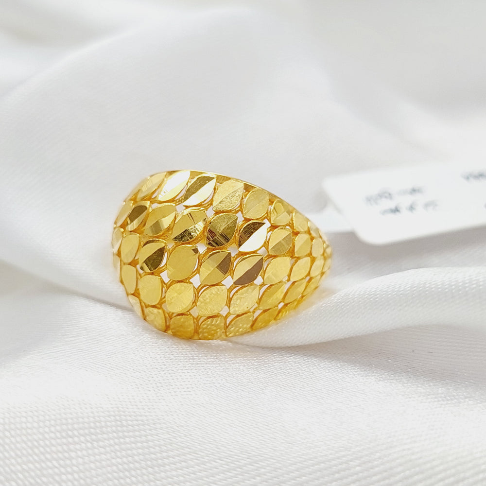 Deluxe Ring Made Of 21K Yellow Gold by Saeed Jewelry-28391
