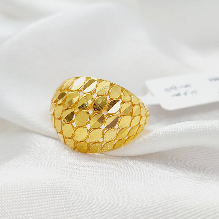 Deluxe Ring Made Of 21K Yellow Gold by Saeed Jewelry-28391