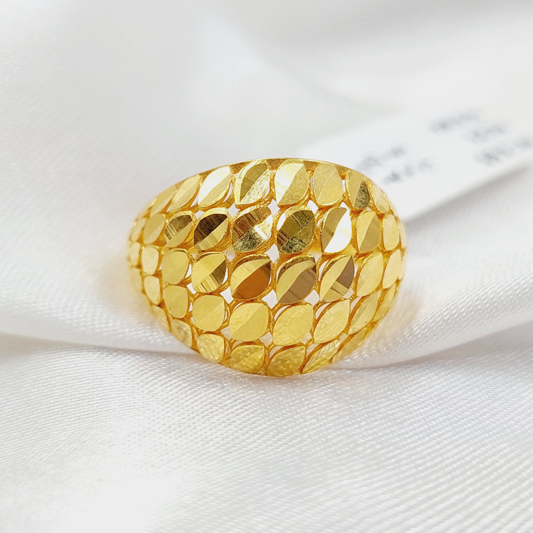 Deluxe Ring Made Of 21K Yellow Gold by Saeed Jewelry-28391