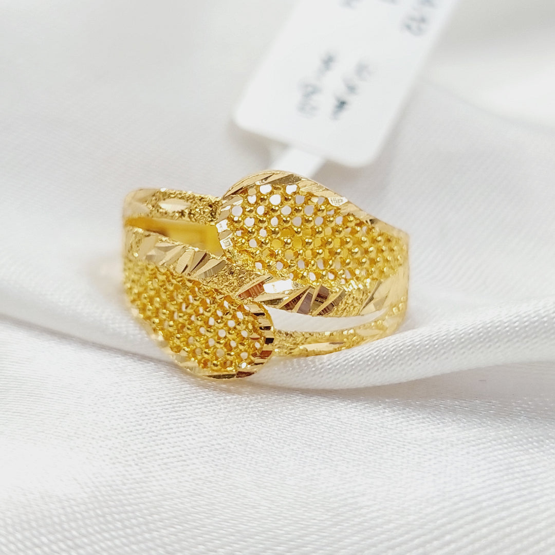 Deluxe Ring Made Of 21K Yellow Gold by Saeed Jewelry-28392