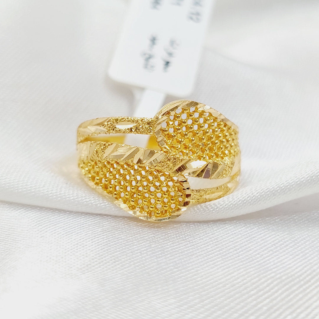 Deluxe Ring Made Of 21K Yellow Gold by Saeed Jewelry-28392