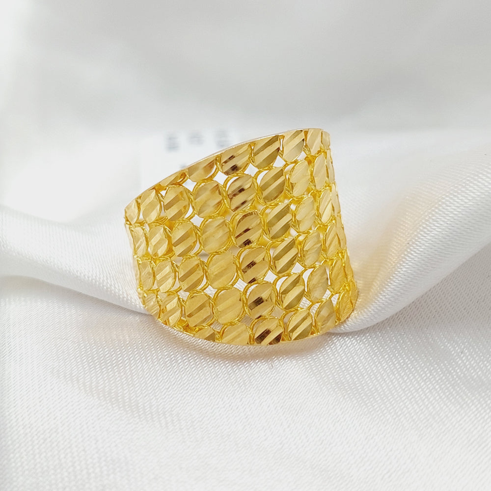 Deluxe Ring  Made Of 21K Yellow Gold by Saeed Jewelry-28784