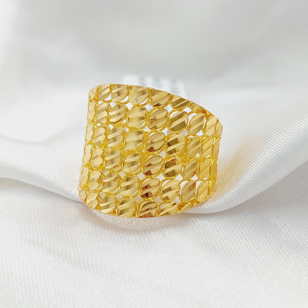Deluxe Ring  Made Of 21K Yellow Gold by Saeed Jewelry-28784