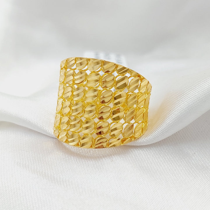 Deluxe Ring  Made Of 21K Yellow Gold by Saeed Jewelry-28784