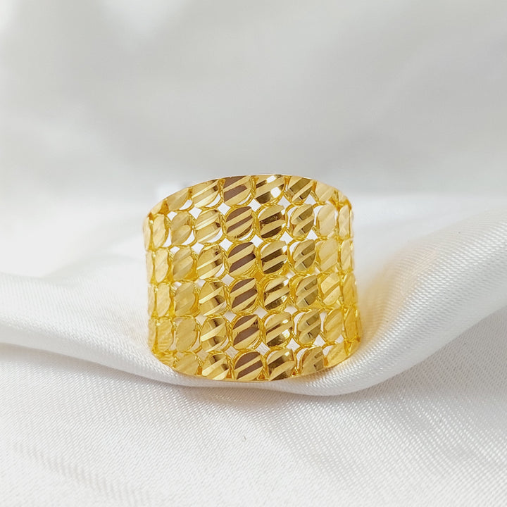 Deluxe Ring  Made Of 21K Yellow Gold by Saeed Jewelry-28784