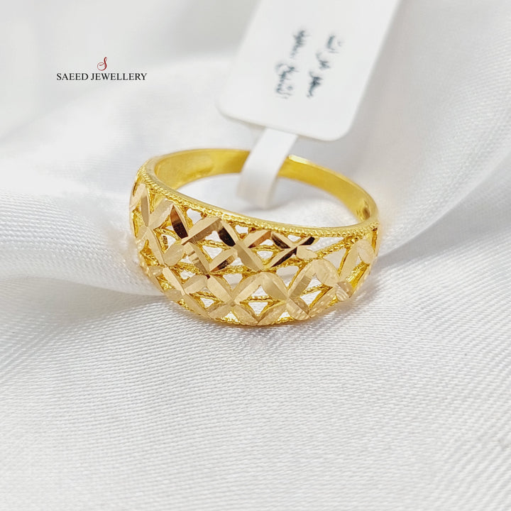 Deluxe Ring  Made Of 21K Yellow Gold by Saeed Jewelry-29145