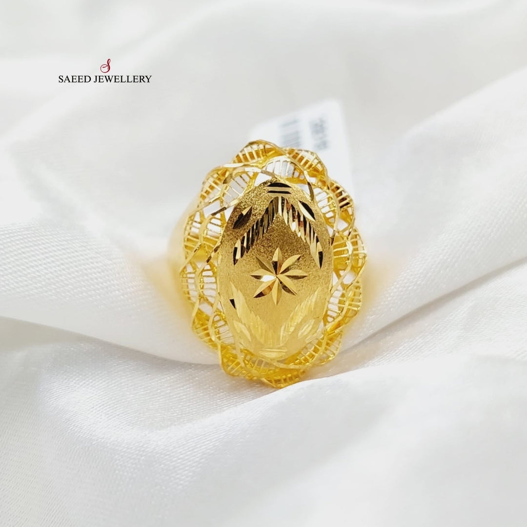 Deluxe Ring  Made Of 21K Yellow Gold by Saeed Jewelry-29318