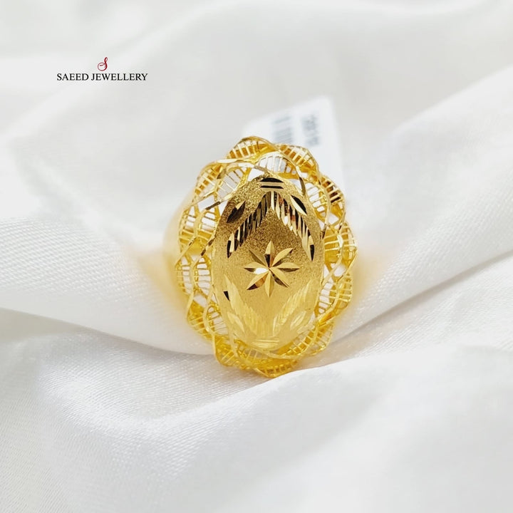 Deluxe Ring  Made Of 21K Yellow Gold by Saeed Jewelry-29318