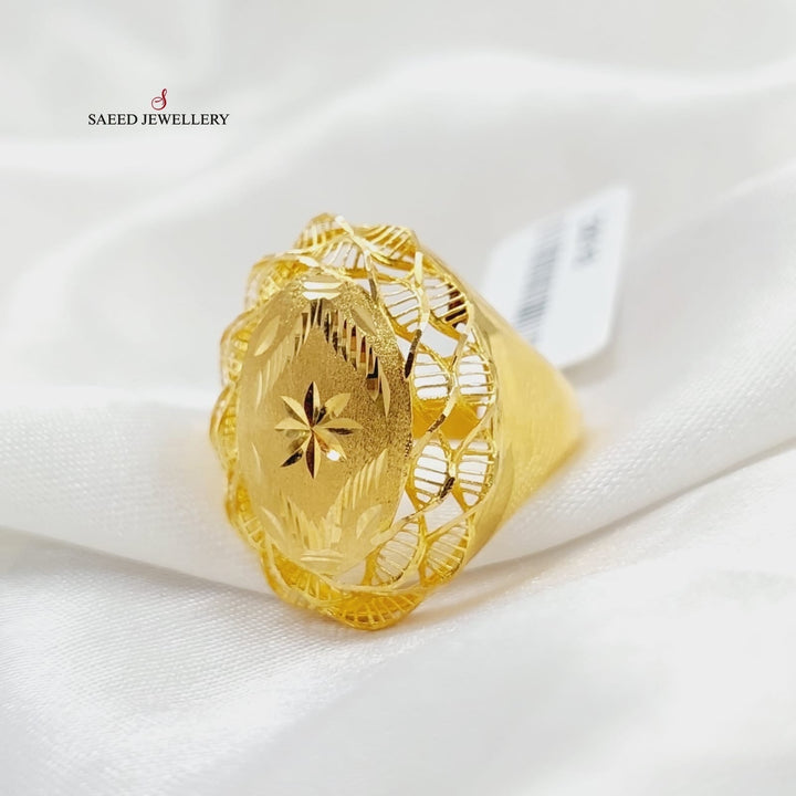Deluxe Ring  Made Of 21K Yellow Gold by Saeed Jewelry-29318