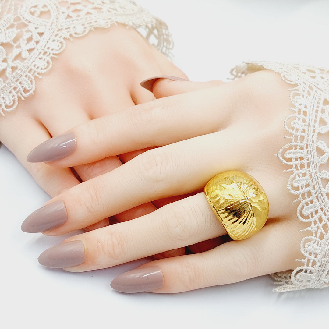 Deluxe Ring  Made of 21K Yellow Gold by Saeed Jewelry-30823