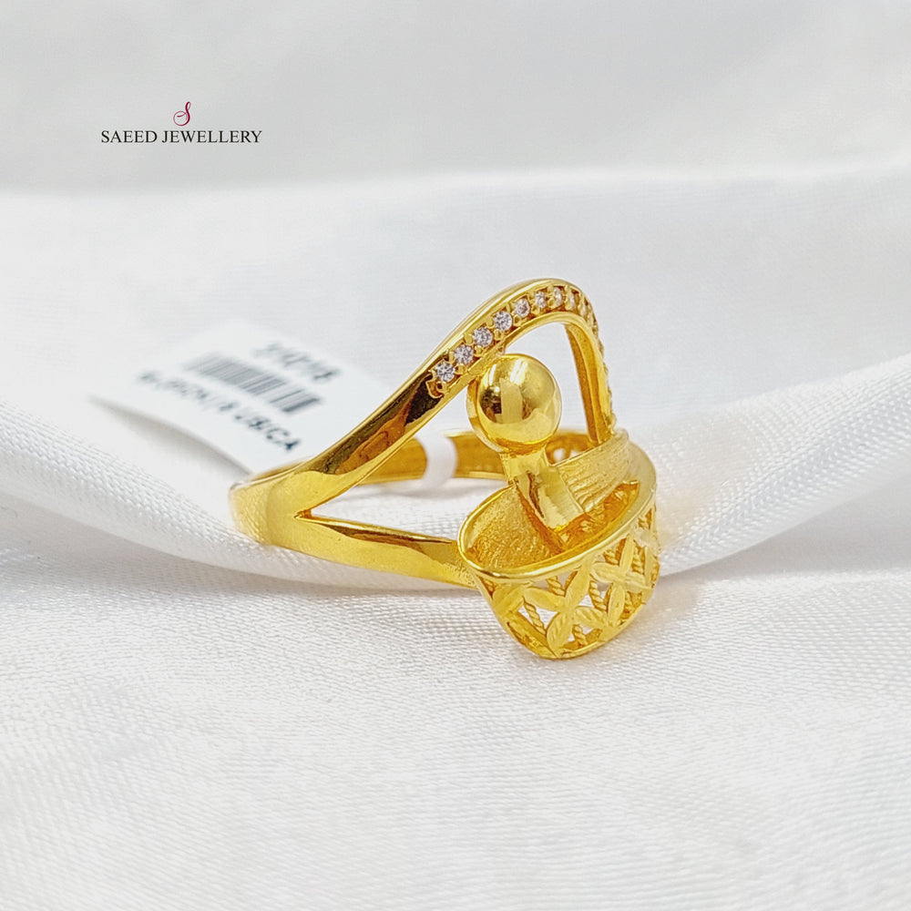 Deluxe Ring  Made of 21K Yellow Gold by Saeed Jewelry-31016