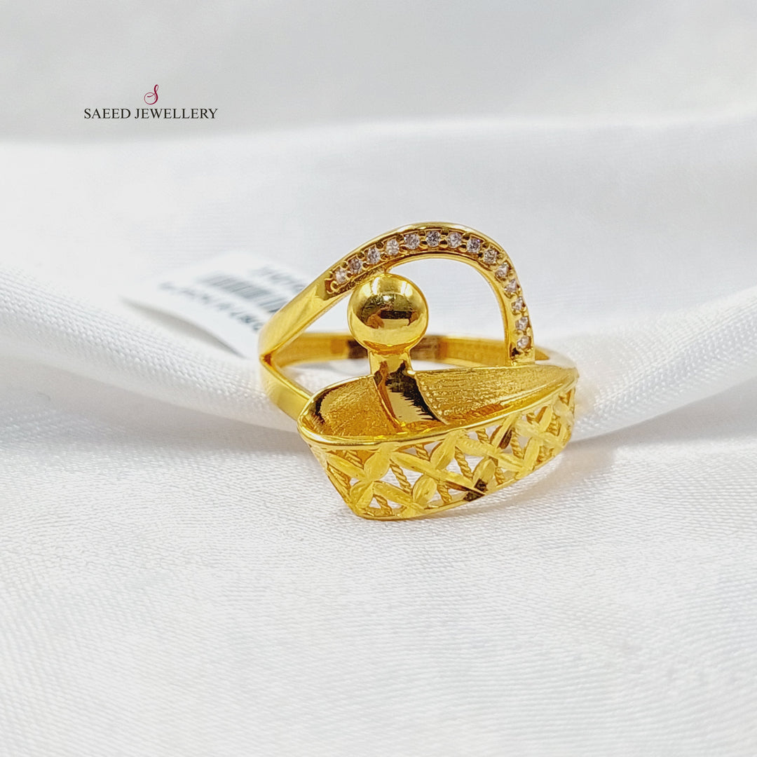 Deluxe Ring  Made of 21K Yellow Gold by Saeed Jewelry-31016