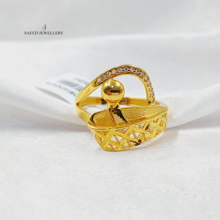 Deluxe Ring  Made of 21K Yellow Gold by Saeed Jewelry-31016