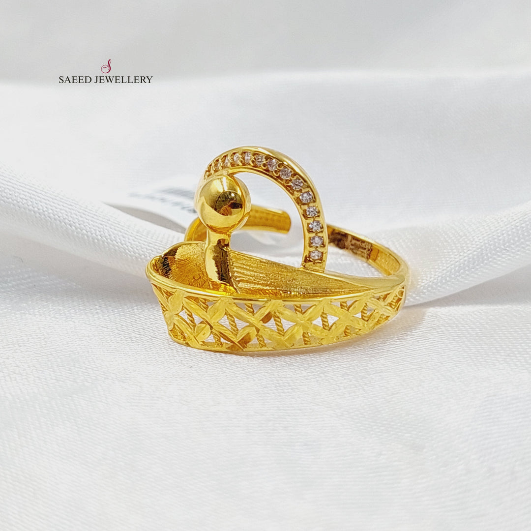 Deluxe Ring  Made of 21K Yellow Gold by Saeed Jewelry-31016