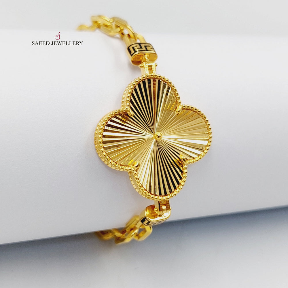 Deluxe Rose Bracelet  Made of 21K Yellow Gold by Saeed Jewelry-31137