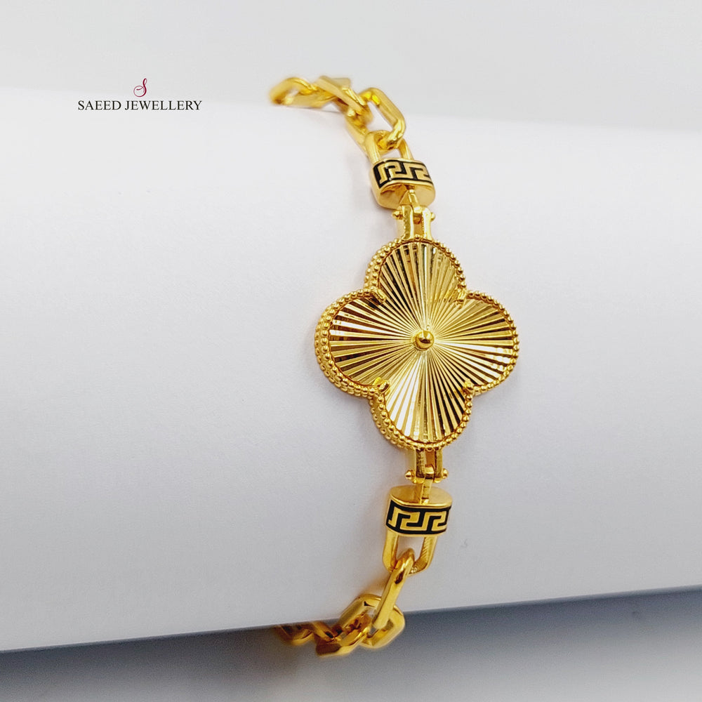 Deluxe Rose Bracelet  Made of 21K Yellow Gold by Saeed Jewelry-31138