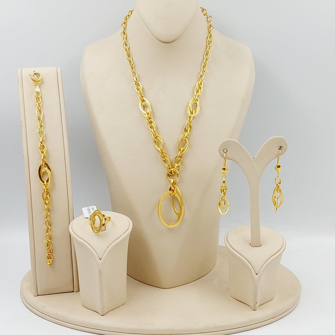 Deluxe Set  Made Of 21K Yellow Gold by Saeed Jewelry-28862