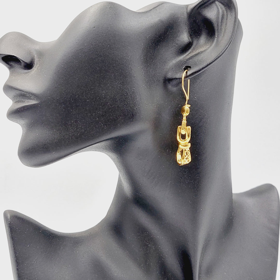 Deluxe Shankle Earrings  Made of 21K Yellow Gold by Saeed Jewelry-31093