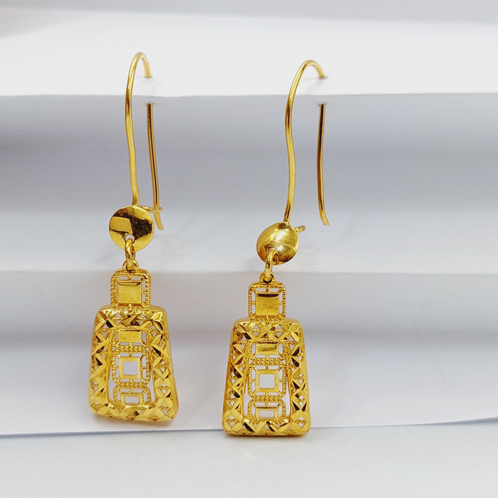 Deluxe Shankle Earrings  Made of 21K Yellow Gold by Saeed Jewelry-31100