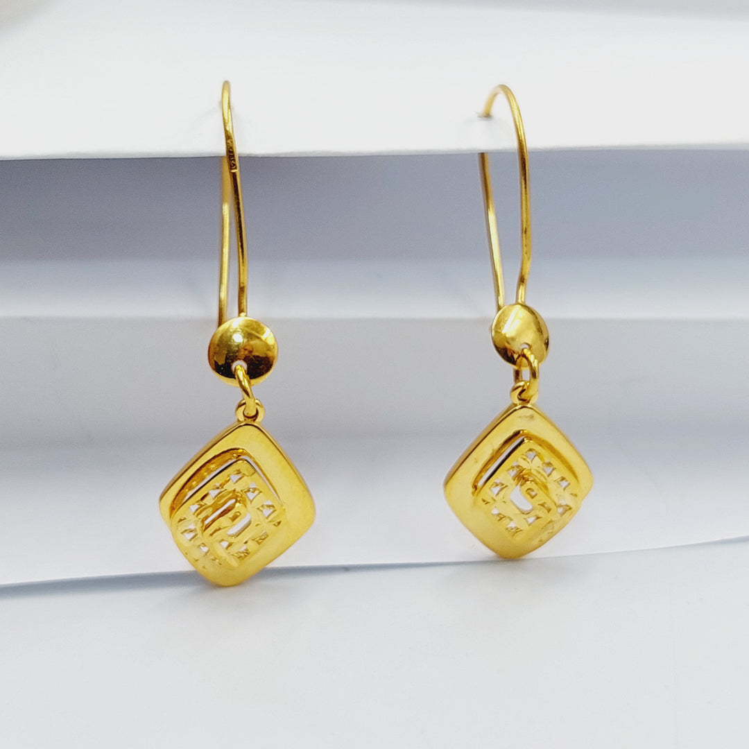 Deluxe Shankle Earrings  Made of 21K Yellow Gold by Saeed Jewelry-31105