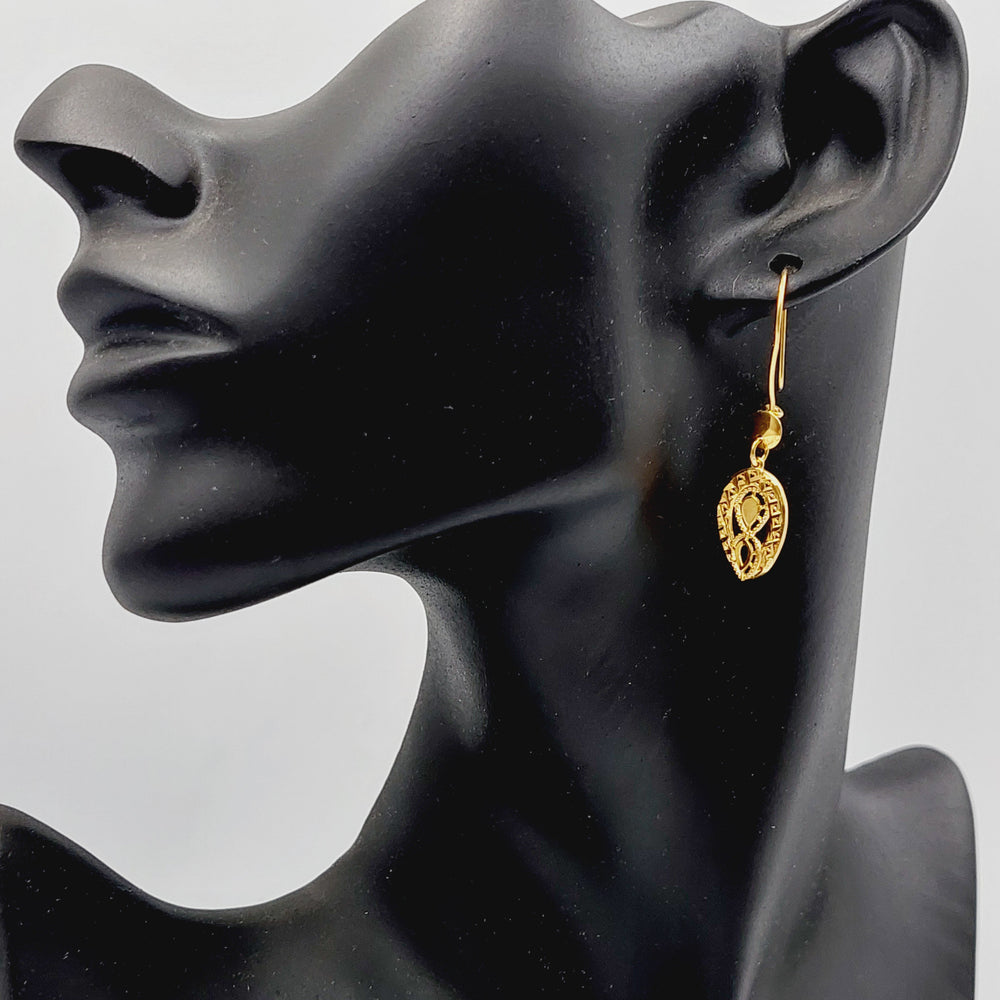 Deluxe Shankle Earrings  Made of 21K Yellow Gold by Saeed Jewelry-31107