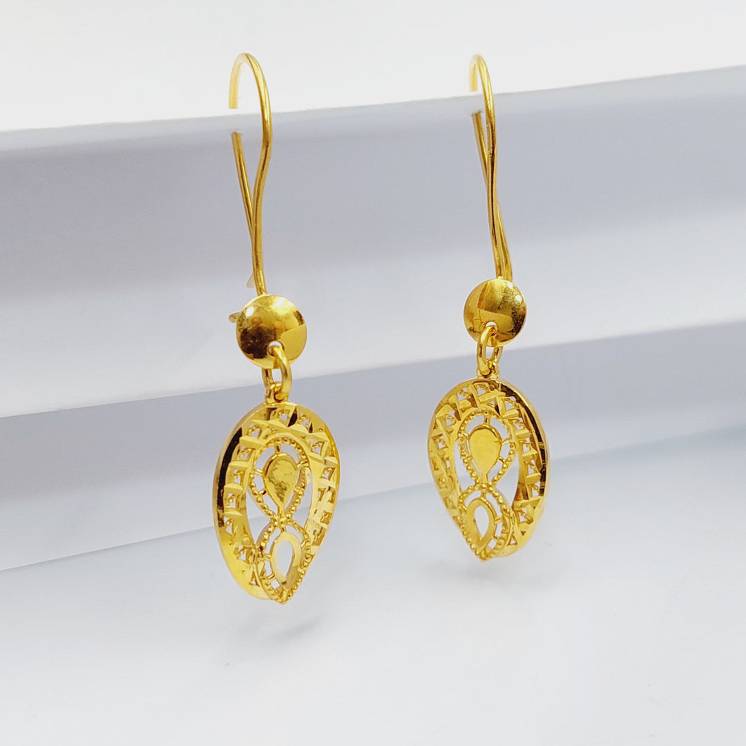 Deluxe Shankle Earrings  Made of 21K Yellow Gold by Saeed Jewelry-31107